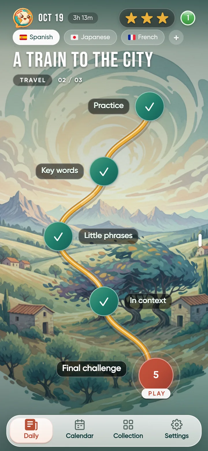 Today's stories in the app